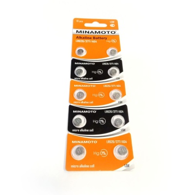 Батарейка Minamoto AG4/LR626/377, 1.5В, упаковка 10шт